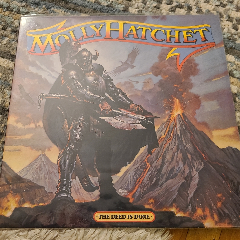 Molly Hatchet The Deed is Done vintage vinyl record album. Like new